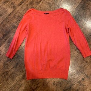 3 quarter dark orange thin sweater size small Gap